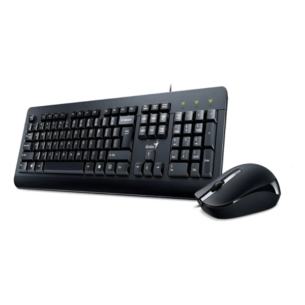 kit de teclado y mouse genius km 160 color negro