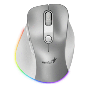 Mouse Mini Silencioso Genius Ergo 9000s Pro Color Gris Rgb