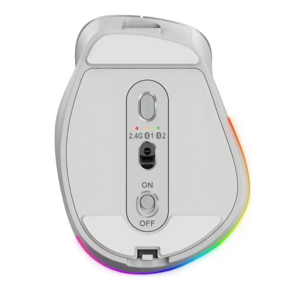 mouse mini silencioso genius ergo 9000s pro color gris rgb