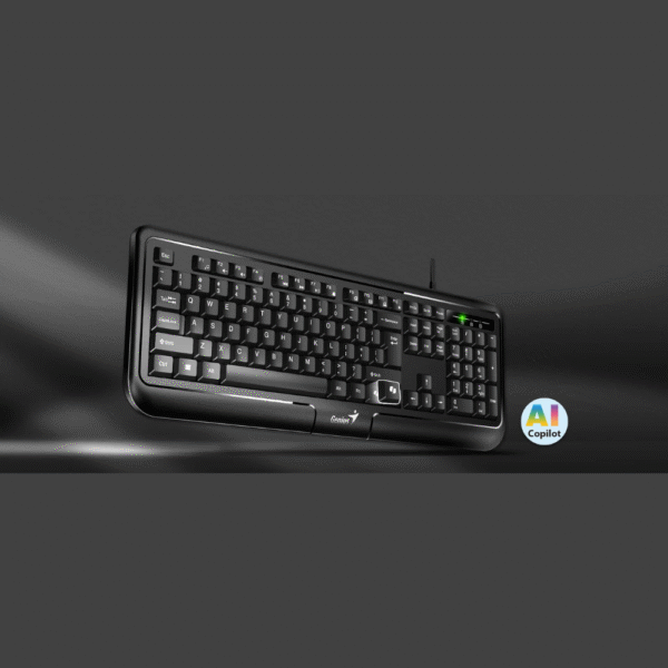 teclado genius kb 118 ii black usb ia español ia copilot key