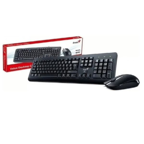 kit de teclado y mouse genius km 160 color negro