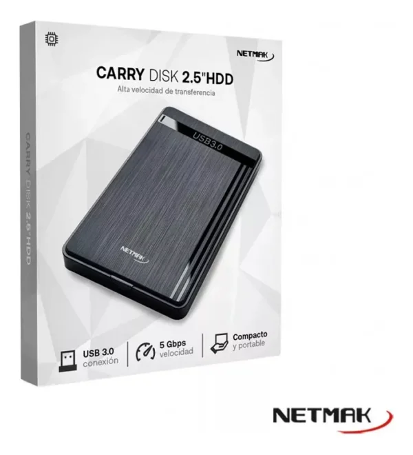 netmak carry disk 2.5 sata a usb 3.0 nm case 3