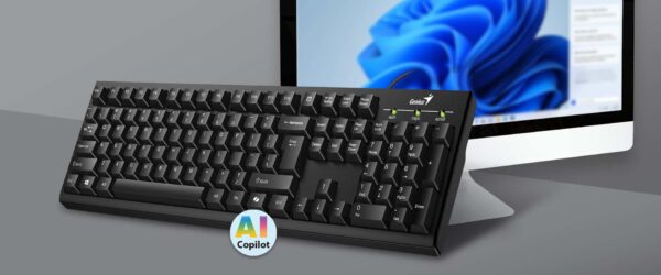 teclado genius smart kb 100 qwerty español ia copilot key