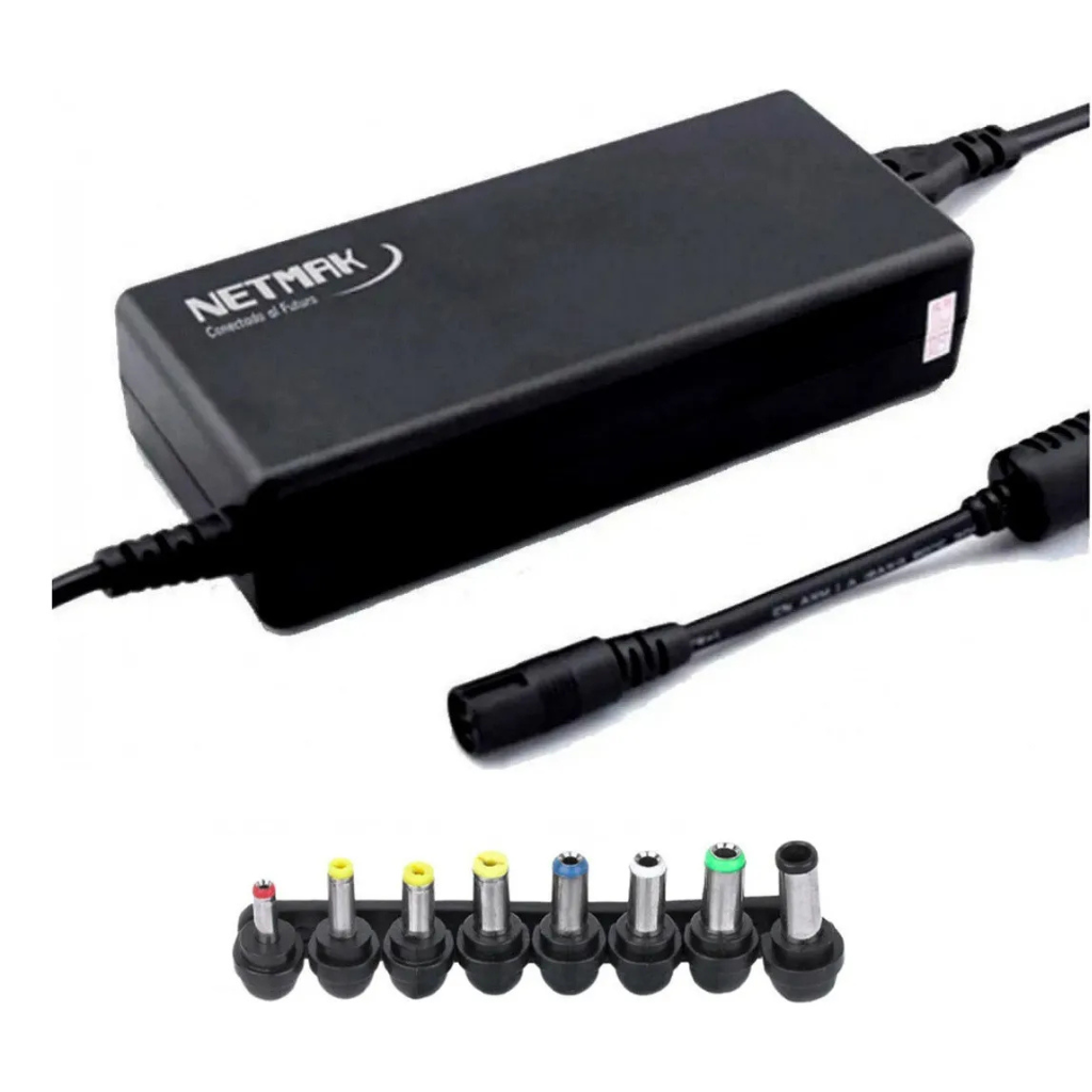 Cargador Universal para Notebook Voltaje Automatico 65w Netmak NM-1284