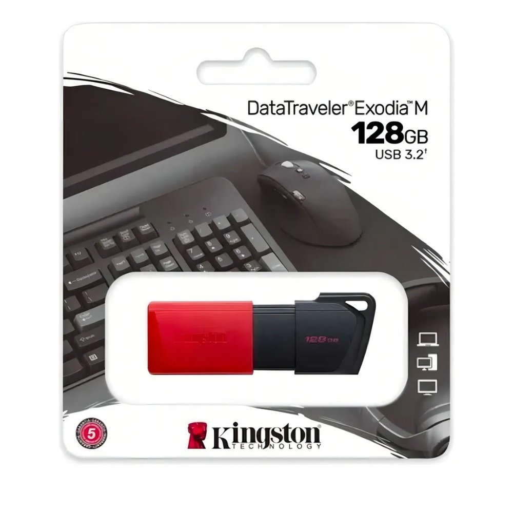 Pendrive Kingston Data Traveler Usb 3.2 128gb Exodia M Rojo - Imagen 3